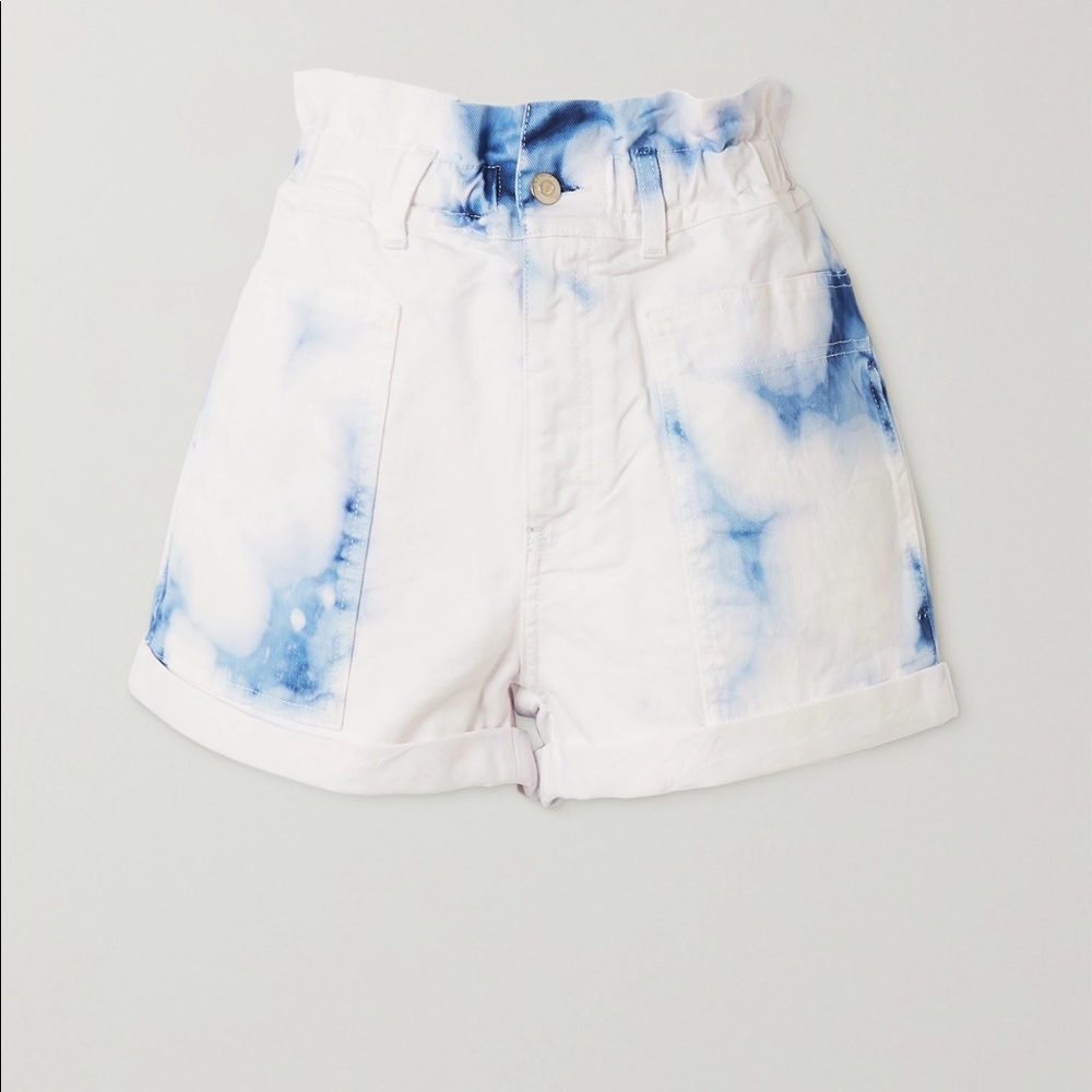 Stella McCartney Acid Wash Denim Shorts
